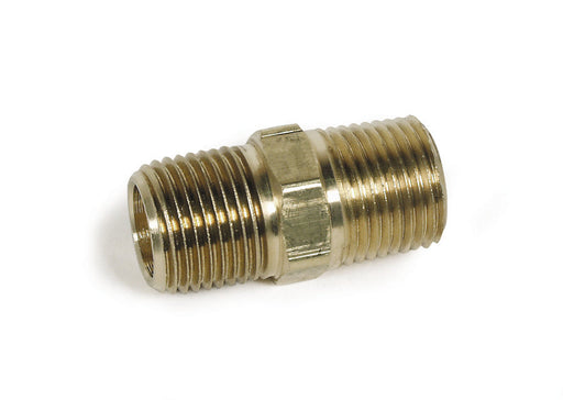 Hex Nipples - Double - Brass