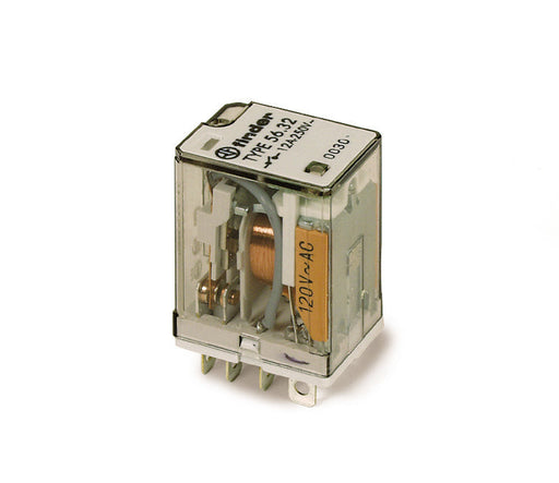 Compact Relay with Light & Button, 10A, 120V